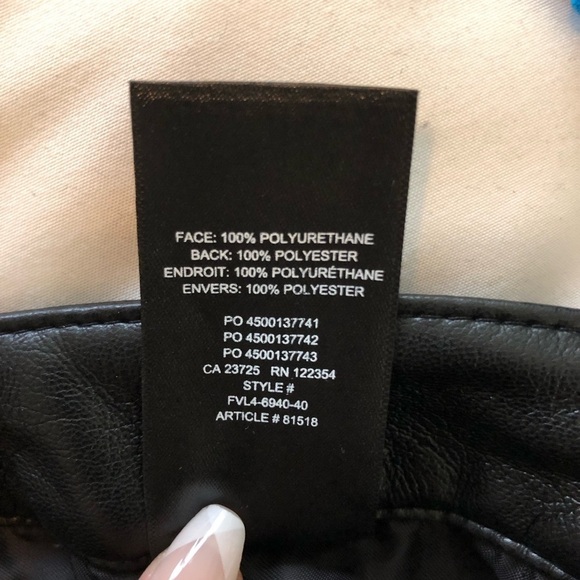 Aritzia Wilfred Black Vegan Leather Pants Size US10 - Picture 13 of 13